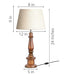 Buy Table lamp - Handcrafted Wooden Table Lamp Bedroom Living Room & Study by KP Lamps Store on IKIRU online store