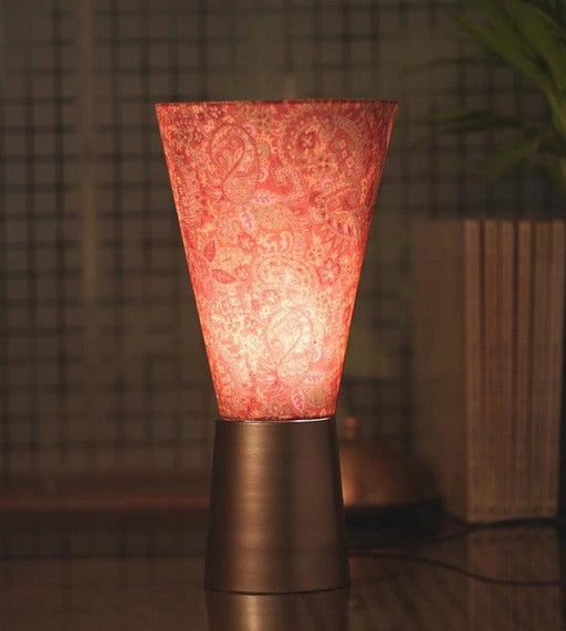 Buy Table lamp - Jai Paisley Antique Golden Bedroom Table Light | Printed Lampshade For Decor by Courtyard on IKIRU online store