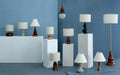 Buy Table lamp - Kapilla Modern Minimal Table Lamp | Wooden Finish Lamp Light For Side Table & Home by Orange Tree on IKIRU online store