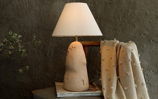 Buy Table lamp - Kappa Off White Side Table Lamp For Living Room & Bedroom by Orange Tree on IKIRU online store