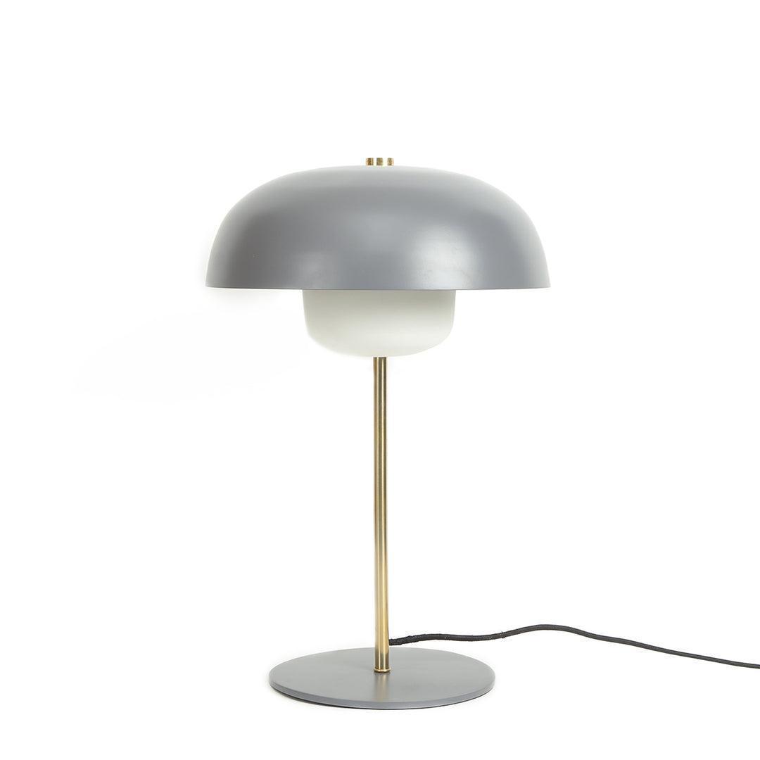 Buy Table lamp - Minimal Metallic Table Lamp For Study & Bedside Table Grey by Home4U on IKIRU online store