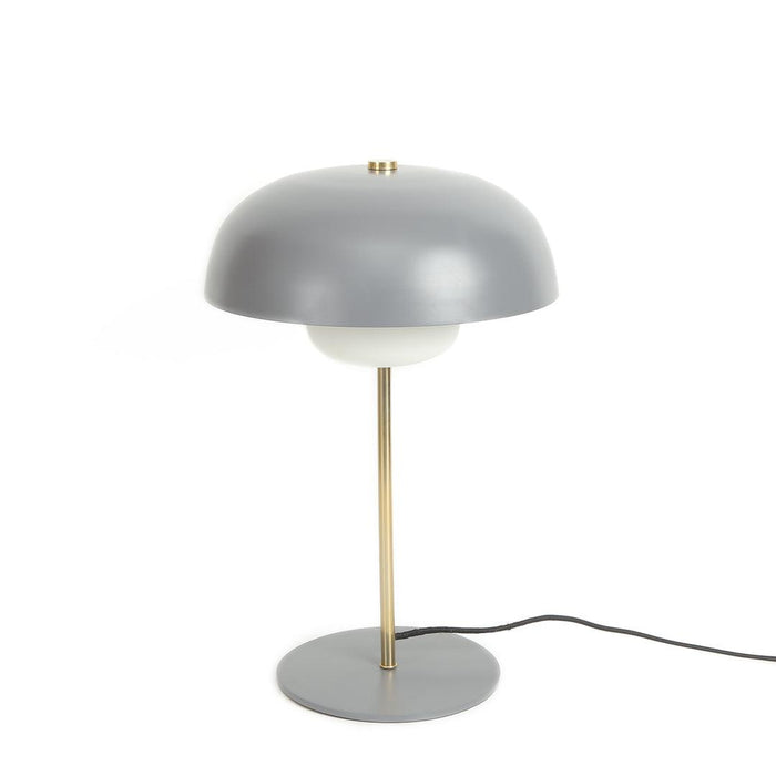 Buy Table lamp - Minimal Metallic Table Lamp For Study & Bedside Table Grey by Home4U on IKIRU online store