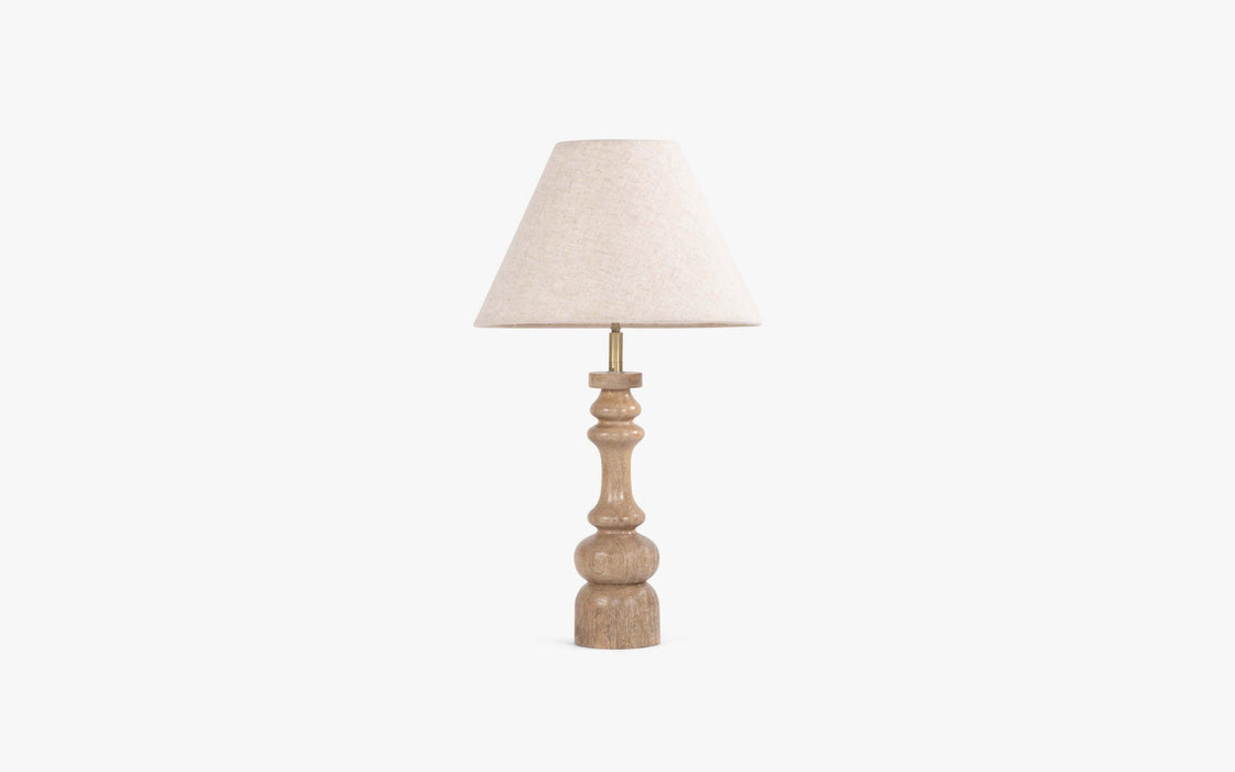 Buy Table lamp - Modern Decorative Cotton Shade Wooden Table Lamp Light For Side Table & Home by Orange Tree on IKIRU online store