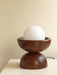 Buy Table lamp - Moon Table Lamp with Wooden Base For Home Decor by Studio Indigene on IKIRU online store