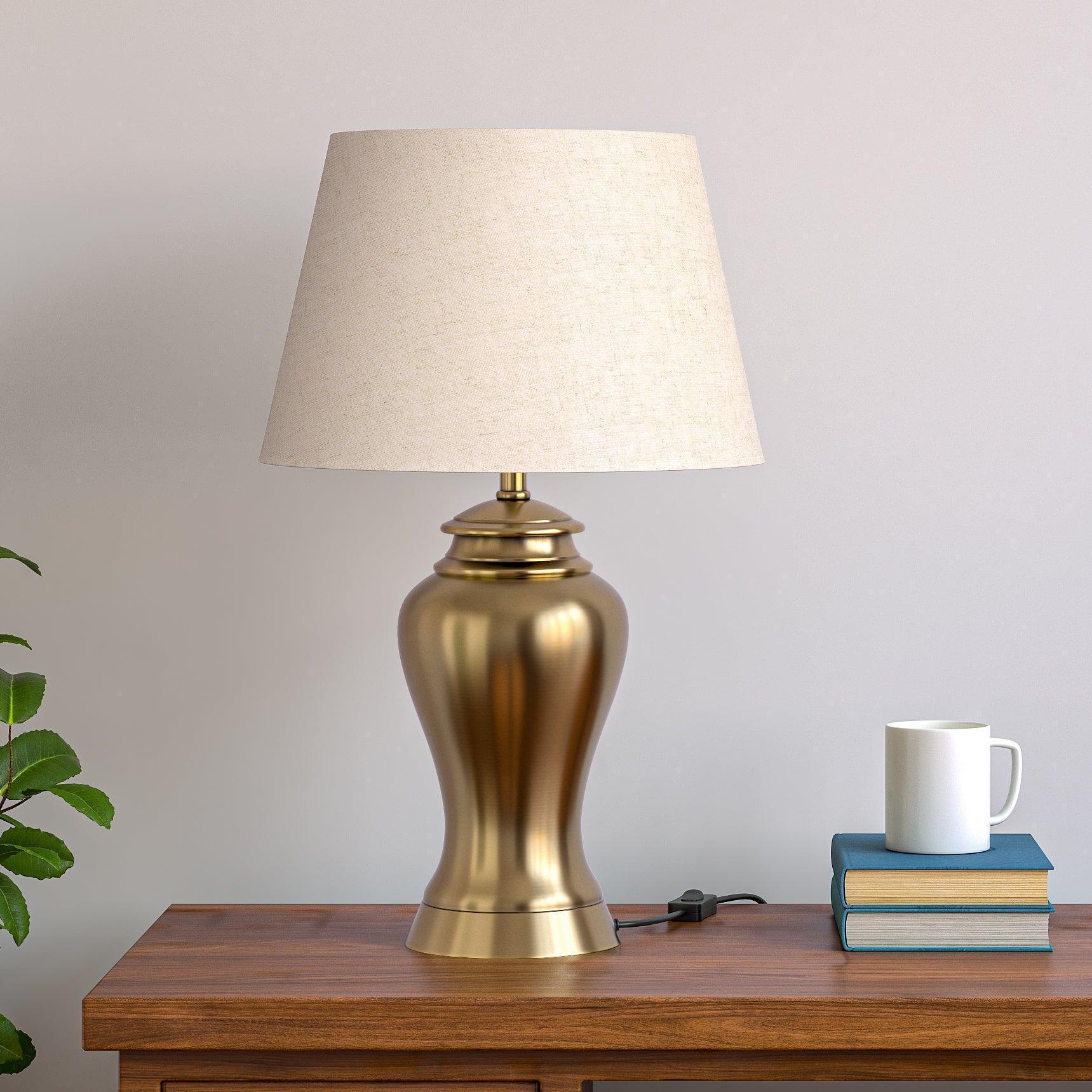 Buy Table lamp - Night Table Lamp for Bedroom | Metal Lamp Shade by KP Lamps Store on IKIRU online store