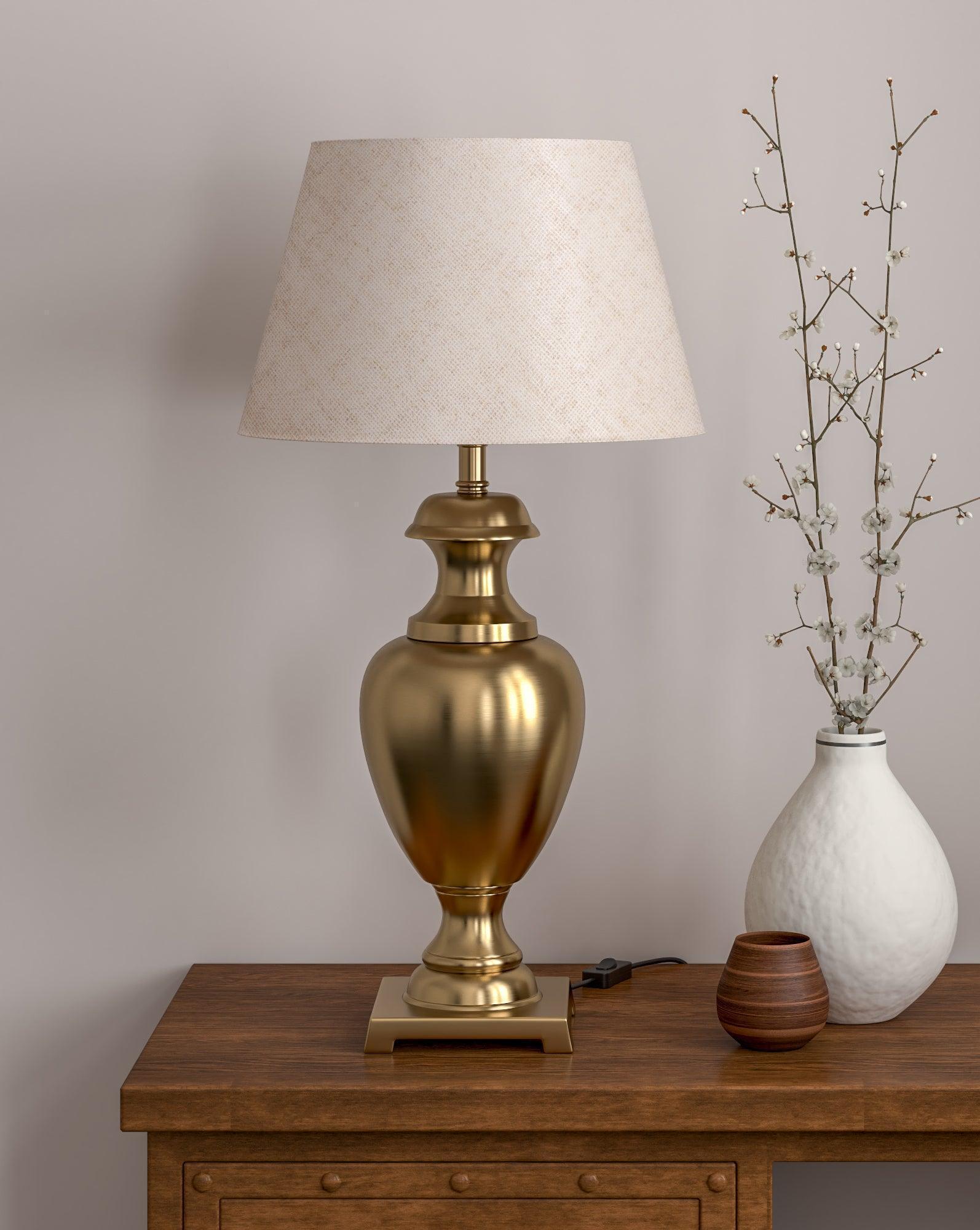 Buy Table lamp - Royal Brass Antique Gold Trophy Table Lamp by KP Lamps Store on IKIRU online store