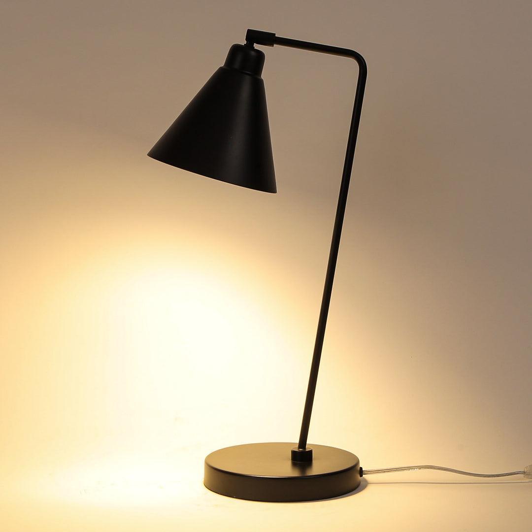 Buy Table lamp - Siara Minimal Metallic Table Lampshade | Study Light For Bedroom & Office Decor by Home4U on IKIRU online store