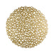 Buy Table Mats - Golden Round Table Mat For Dining Table Brass by Home4U on IKIRU online store