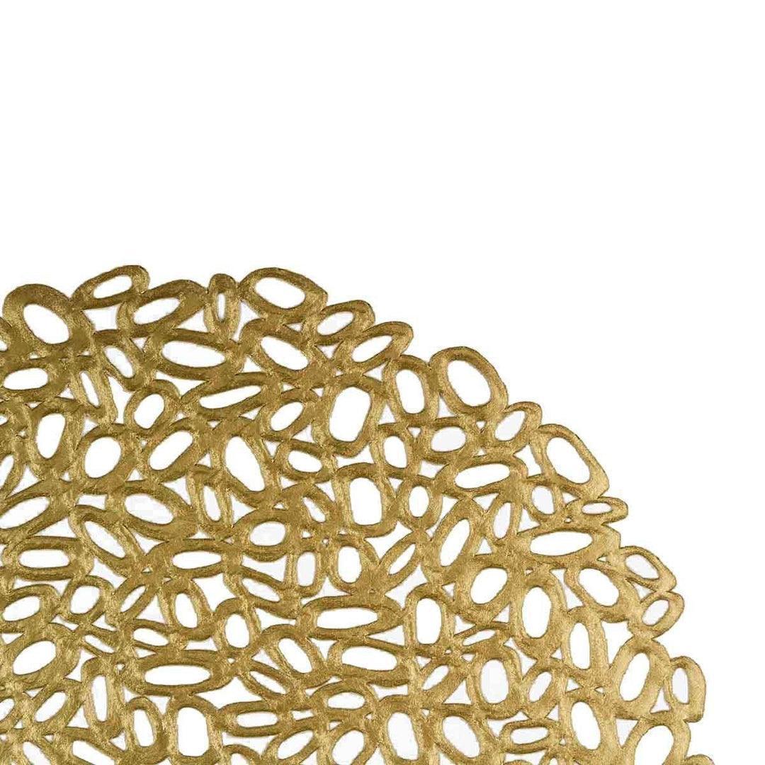 Buy Table Mats - Golden Round Table Mat For Dining Table Brass by Home4U on IKIRU online store