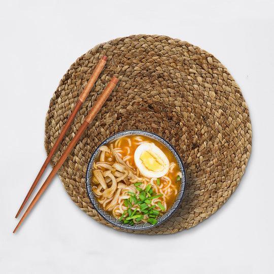 Buy Table Mats - Natural Round Jute Rug | Table Mat Set Of 2 For Living Room & Home by Sashaa World on IKIRU online store