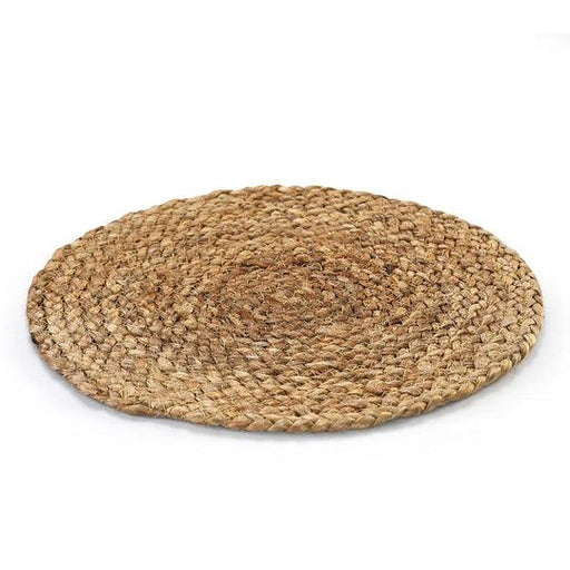 Buy Table Mats - Natural Round Jute Rug | Table Mat Set Of 2 For Living Room & Home by Sashaa World on IKIRU online store