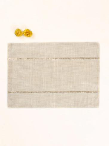 Buy Table Mats - White Cotton Dining Table Placemat | Table Runner For Dining Decor & Home by House this on IKIRU online store