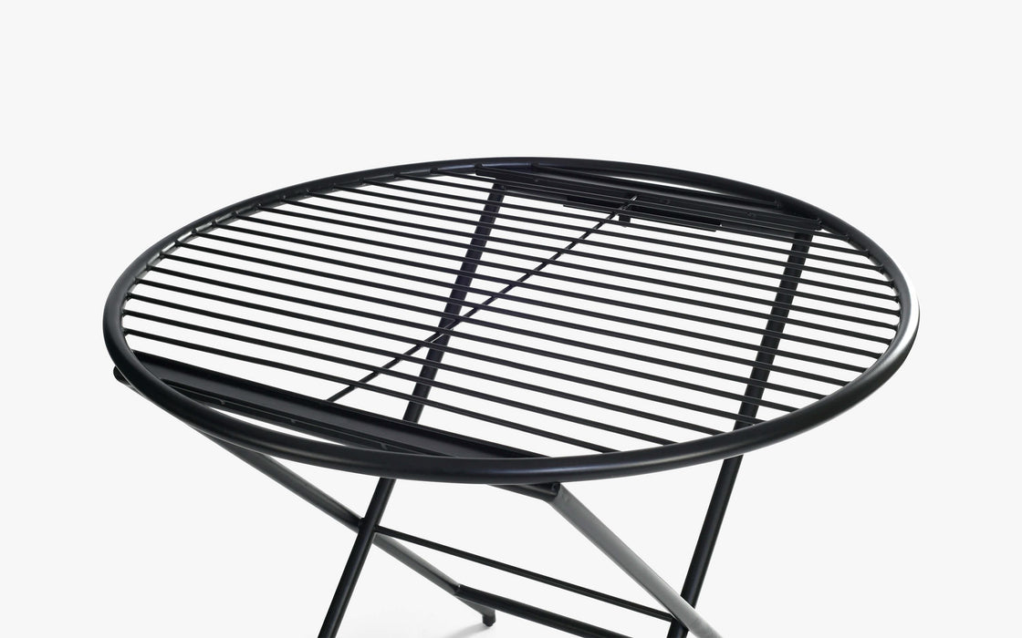 Buy Table - Patio Metal Round Folding Table | Coffee Table For Living Room Bedroom Or Balcony by Orange Tree on IKIRU online store