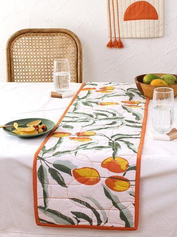 Buy Table Runner - Rasaal Rust Quilted Cotton Table Runner | Table Dinning Decor by House this on IKIRU online store