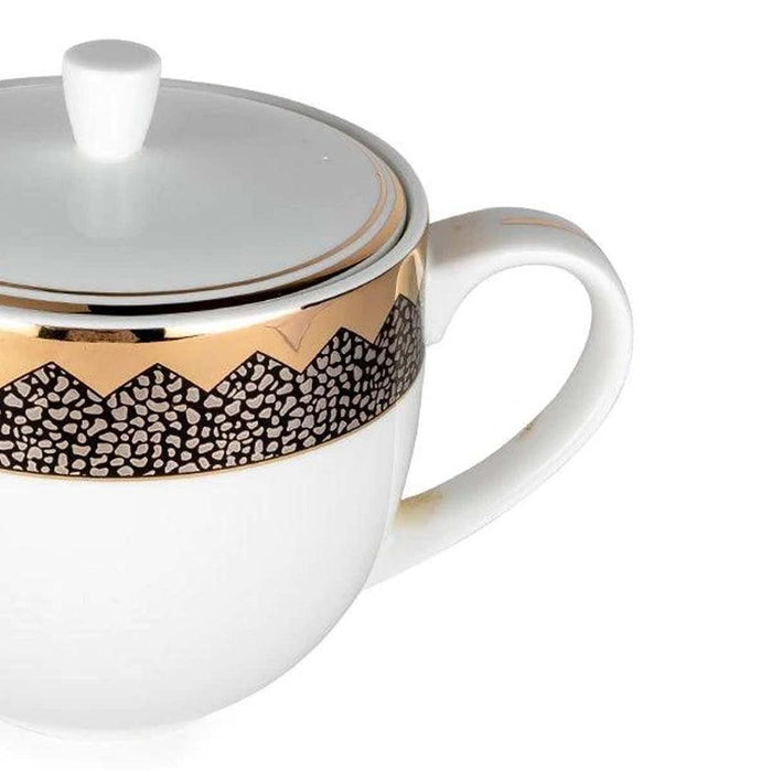 Buy Teapot - Printed Tea Pot For Serving | Tea Kettle White Color | Luxury Serveware by Home4U on IKIRU online store