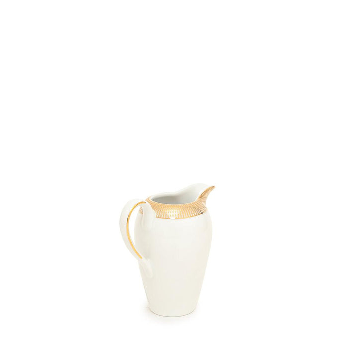 White/Gold Porcelain Creamer/Pitcher