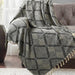 Buy Throws - Black Cotton Throw Diamond Tufted Bedcover For Bedroom & Home by Sashaa World on IKIRU online store