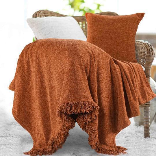 Buy Throws - Multicolor Soft Polyester Chenille Throw For Living Room Bedroom & Home by Sashaa World on IKIRU online store