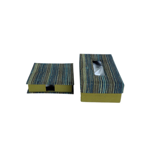 Buy Tissue Holder - Majuli Modern Printed Tissue Paper Box & Napkin Holder Set For Home & Dining Table by Courtyard on IKIRU online store