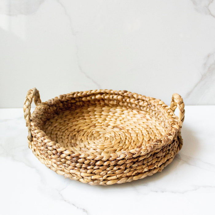 Buy Tray - Eco-Friendly Glass Woven Serving Tray by Byora Homes on IKIRU online store