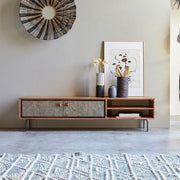 Buy TV Unit - Jarrah Acacia Wood TV Cabinet | TV Wall Unit For Living Room by The home dekor on IKIRU online store