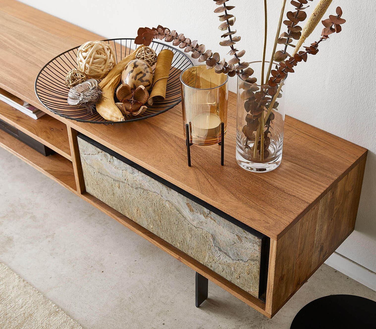 Buy TV Unit - Jarrah Wooden TV Cabinet With Metal Legs | Cabinet Unit For Living Room by The home dekor on IKIRU online store