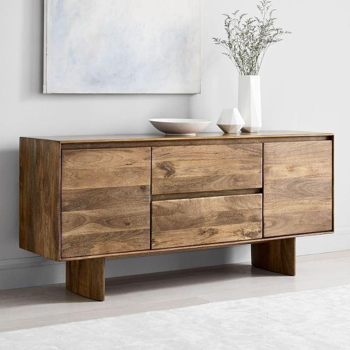 Buy TV Unit - Natural Wood Sideboard TV Unit | TV Storage Unit For Living Room by The home dekor on IKIRU online store