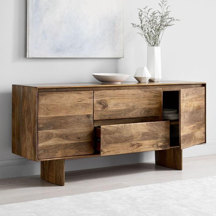 Buy TV Unit - Natural Wood Sideboard TV Unit | TV Storage Unit For Living Room by The home dekor on IKIRU online store