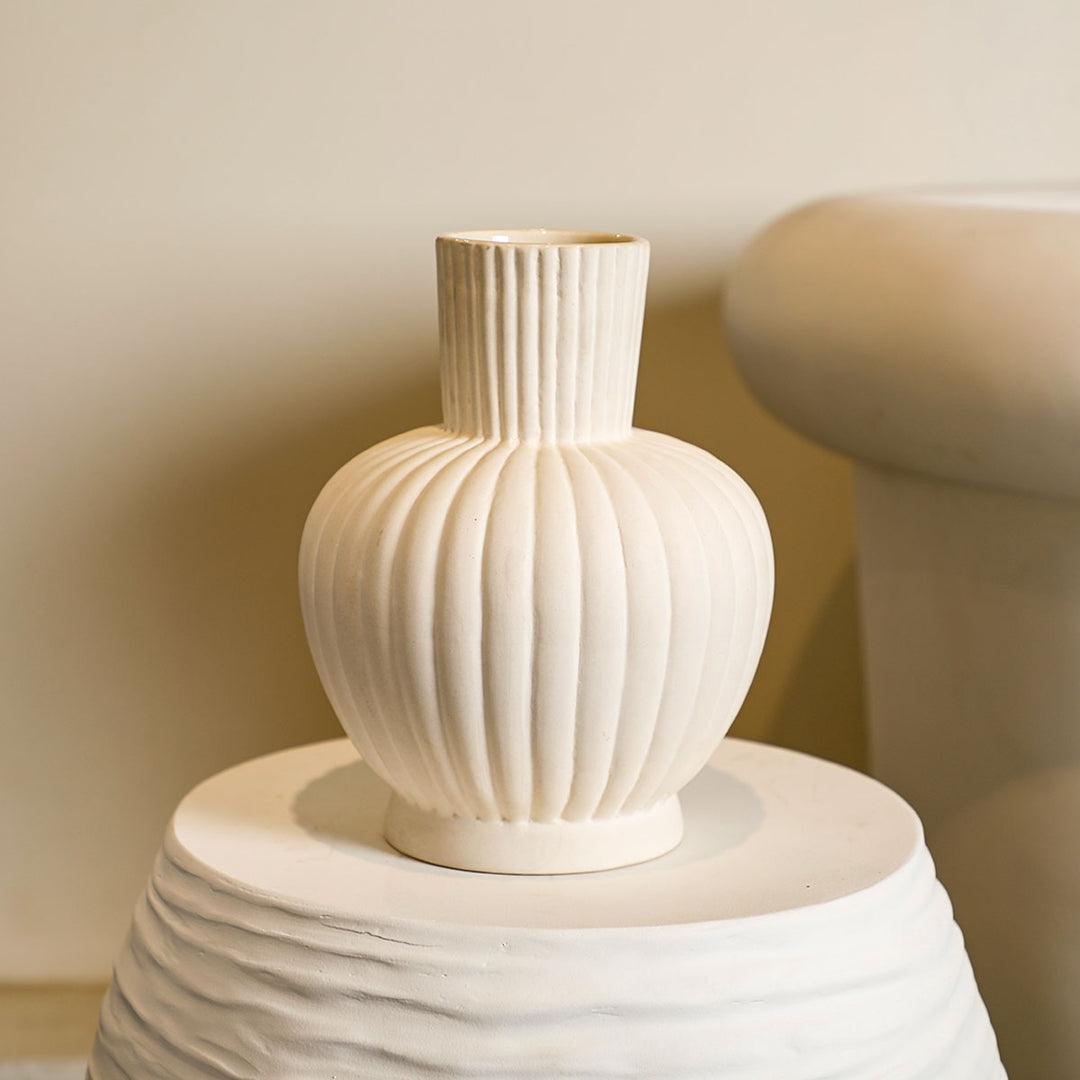 Buy Vase - Decorative Ceramic Flower Vase For Living Room & Bedroom Decor by Home4U on IKIRU online store