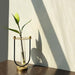 Buy Vase - Metal Gold Glass Test Tube Budvase | Sleek Flower Vase For Home Decor by Muun Home on IKIRU online store