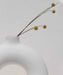 Buy Vase - Minimal Half Donut Flower Vase For Bedroom, Living Room & Home Decor, White Color by Purezento on IKIRU online store