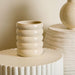 Buy Vase - Nordic Ceramic Handmade Vase | Ivory Flower Pot For Decor by Home4U on IKIRU online store