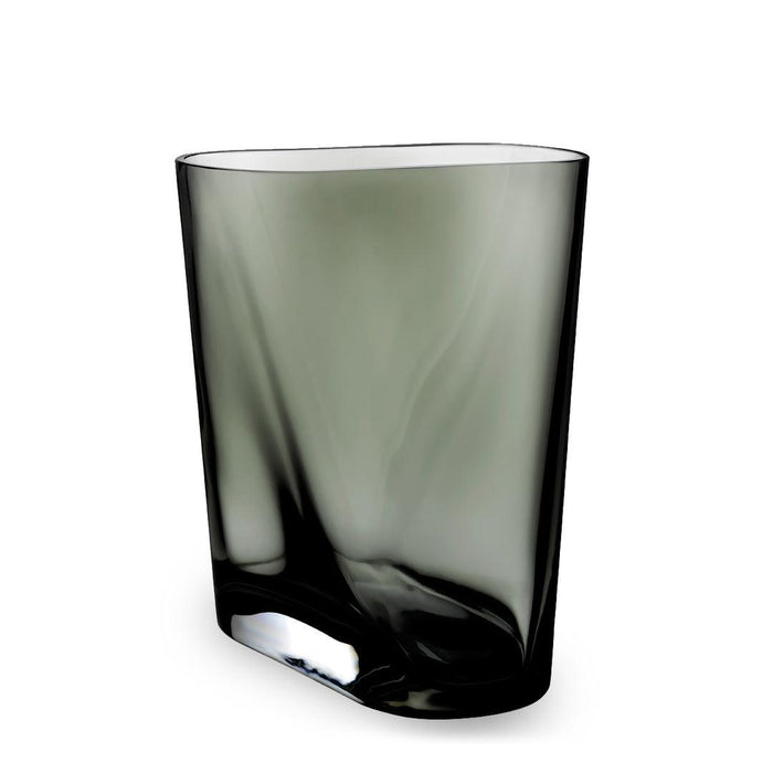 Buy Vase - Nude Inca Smoke Grey Stylish Vase | Small Glass Flower Pot by Home4U on IKIRU online store