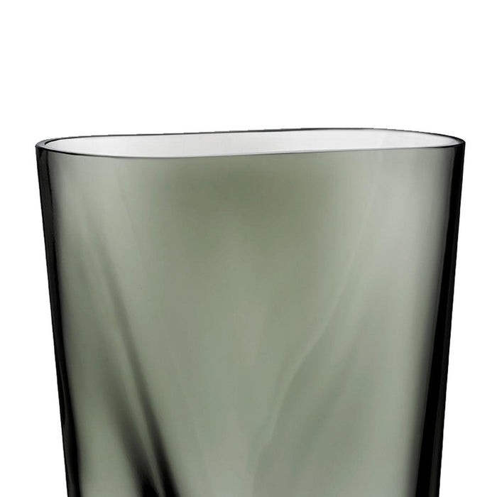 Buy Vase - Nude Inca Smoke Grey Stylish Vase | Small Glass Flower Pot by Home4U on IKIRU online store