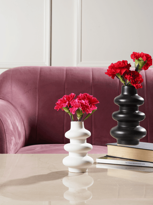 Buy Vase - Orbit Flower Vase For Corner And Living Room Decor Set of 2 Vases by Purezento on IKIRU online store