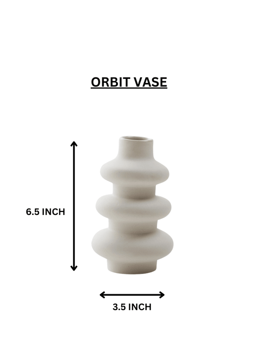 Buy Vase - Orbit Flower Vase For Corner And Living Room Decor, Set of 2 Vases by Purezento on IKIRU online store