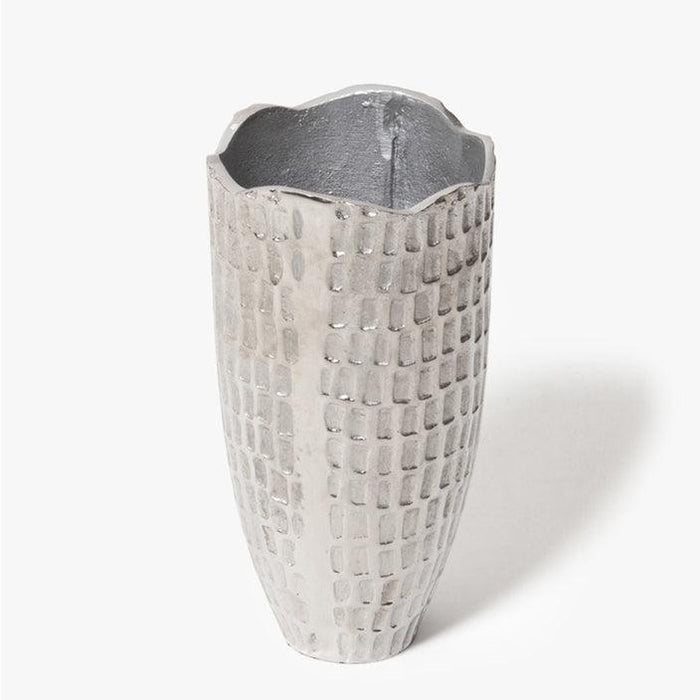 Buy Vase - Silver Decorative Plant Vase | Flower Pot For Home Decor by Casa decor on IKIRU online store
