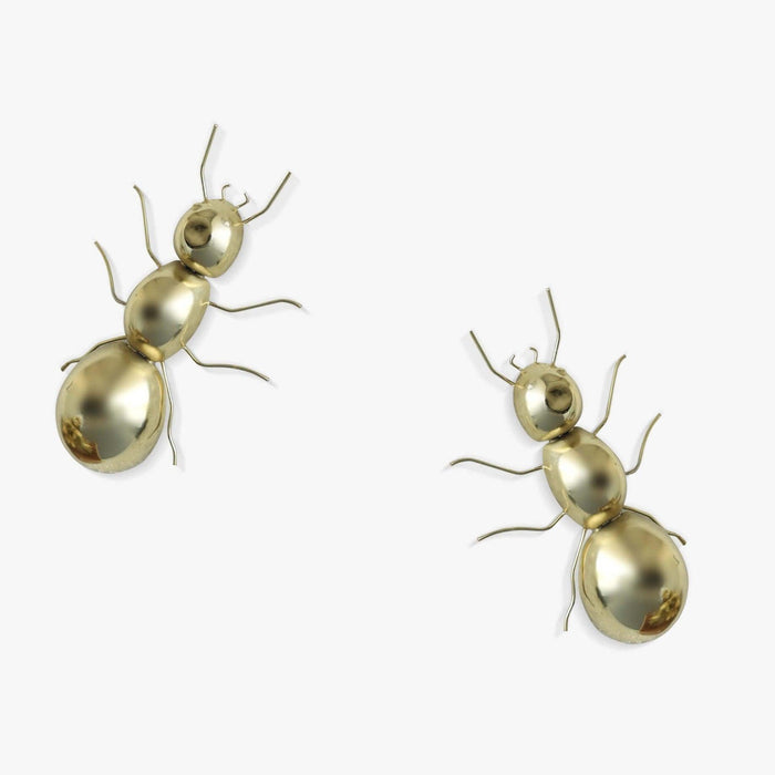 Buy Wall Art - Gold Finish Antique Ant Ornament For Wall Art And Table Decor Set Of 2 by Orange Tree on IKIRU online store
