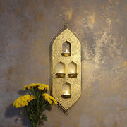 Buy Wall Art - Malhar Luxury Wall Hanging T Light Holder Screen For Festive & Home Decor by Courtyard on IKIRU online store