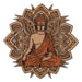 Buy Wall Art - Meditating Buddha Multi Layer Mandala by Wooden Art Studio on IKIRU online store