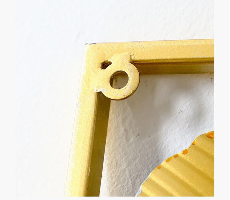 Buy Wall Art - Rectangular Metal Leaf Wall Art Hanging For Living Room Bedroom Office | Set of 2 Frames by Handicrafts Town on IKIRU online store