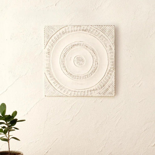 Buy Wall Art - White Wooden Decorative Wall Art Piece For Living Room And Home Decor by House this on IKIRU online store
