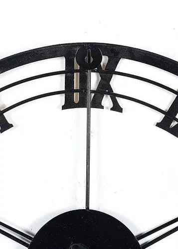 Buy Wall Clock - Beautiful Round Black & Gold Roman Number Wall Clock by Amaya Decors on IKIRU online store