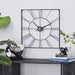 Buy Wall Clock - Black Metal Square Wall Clock Decor For Home & Office | 24 Inches by Handicrafts Town on IKIRU online store