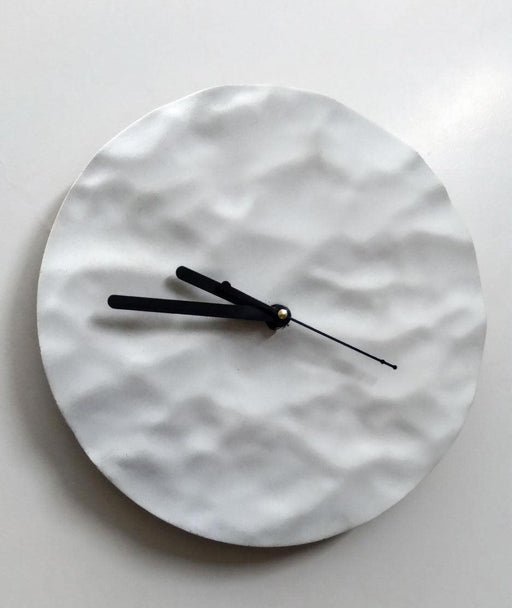 Buy Wall Clock - Concrete Round Wall Clock For Home, Living Room and Office by Concrete Aesthetics on IKIRU online store