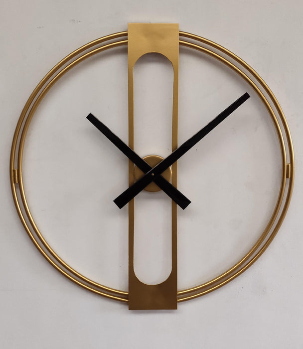 Buy Wall Clock - Double Ring Golden & Black Wall Clock For Home And Living Room by Zona International on IKIRU online store