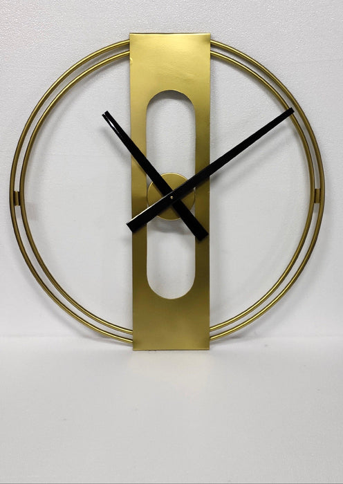 Buy Wall Clock - Double Ring Golden & Black Wall Clock For Home And Living Room by Zona International on IKIRU online store