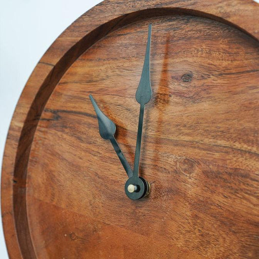 Buy Wall Clock - Elegant Wooden Round Wall Clock For Living Room Bedroom & Office by Casa decor on IKIRU online store