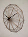 Buy Wall Clock - Geometrical Designer Decorative Golden Wall Clock For Living Room And Home by Zona International on IKIRU online store