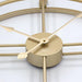 Buy Wall Clock - Round Wall Clock Decor for Living Room, Bedroom & Office | Golden Metal Clock by Handicrafts Town on IKIRU online store